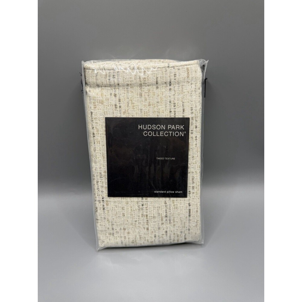Hudson Park Tweed Texture One Standard Sham NEW